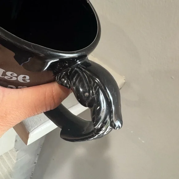 Cracker Barrel Chicken Mug Black Stoneware Farmhouse Cup - Picture 6 of 6